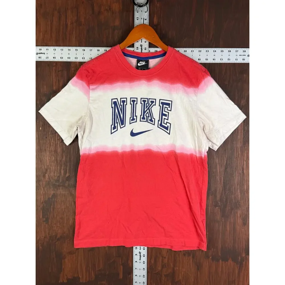 Nike Sportswear NSW Americana Tie Dye Shirt Foamposite Pro Red Blue Mens Medium‎
